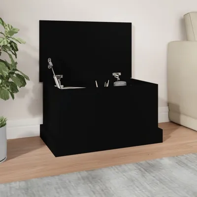 Produktbild von vidaXL Truhlica čierna 50x30x28 cm Materiál drevo
