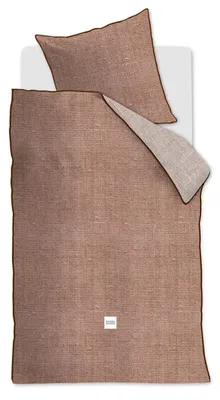 Produktbild von Rivièra Maison Renforcé Bettwäsche Coughton Court Terra 135X200 135 x 200 cm + 1x 80 x 80 cm 1 Bettbezug, 1 Kissenbezug Terrakotta