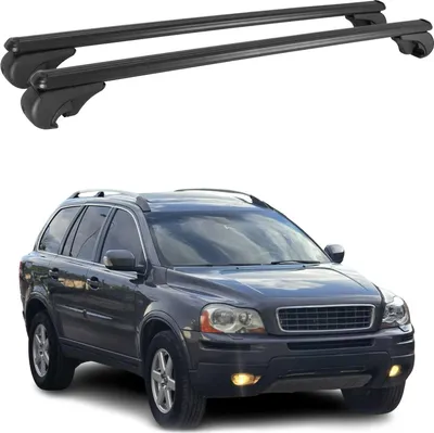 Immagine prodotto di Barre portatutto trasversali per Volvo XC90 2002-2014 in alluminio nero