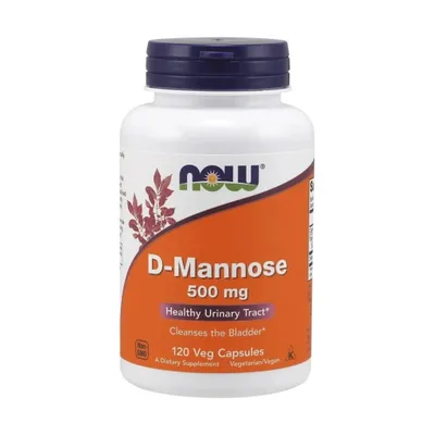Produktbild von NOW Foods - D-Mannose, 500mg, 120 vkaps
