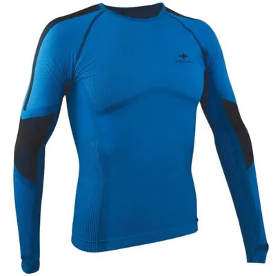 Productafbeelding van RAIDLIGHT Langarmtrikot, naadloos, blauw/zwart, maat S