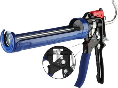 Produktbild von WORKPRO Kartuschenpistole Silikonspritze 18:1 / 9:1 Übersetzung 360° Drehrahmen