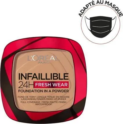 Obrázok produktu pre L'Oréal Paris Infallible 24h Fresh Wear Powder Foundation N°120 Vanilla 9g
