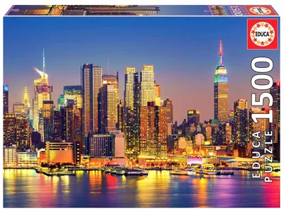 Produktbild von Educa - Manhattan bei Nacht 1500 Teile Puzzle