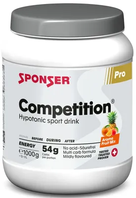 Produktbild von Sponser Competition Hypotonic Sportdrink – 1000 g Fruitmix