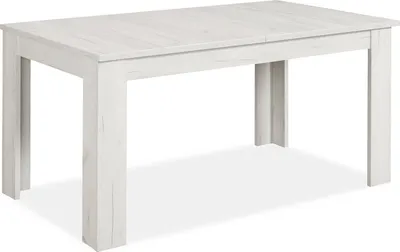 Image de Table à Manager Table Extensible Table Salle a Manger Table de Cuisine en Bois Blanc