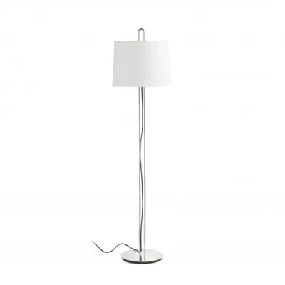 Zdjęcie produktu dla Lampa podłogowa MONTREAL chrom/biały