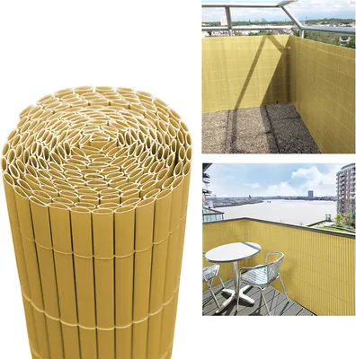 Immagine prodotto di Jopassy PVC privacy screen mat privacy fence screen privacy screen for fence balcony windbreak bamboo 100x500cm