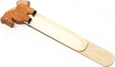 Produktbild von Holz-Lesezeichen - braunes Pferd - 12 cm