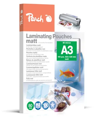 Produktbild von Peach S-PP580-15, Transparent, Matt, A3, Thermodruck, 0,08 mm, 100 Stück(e)