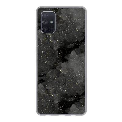 Produktbild von MuchoWow® Handyhülle Schutzhülle Hülle für Samsung Galaxy A71 Marmor - Glitter - Gold - Schwarz - Muster Silikon Softcase Handy Hülle - Kartenbesitzer