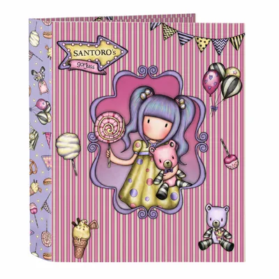 Image de Classeur à anneaux Gorjuss First prize Violet A4 (27 x 33 x 6 cm)
