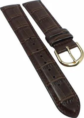 Produktbild von Casio Uhrenarmband 20mm braun Leder Krokooptik MTP-VS01GL-9B