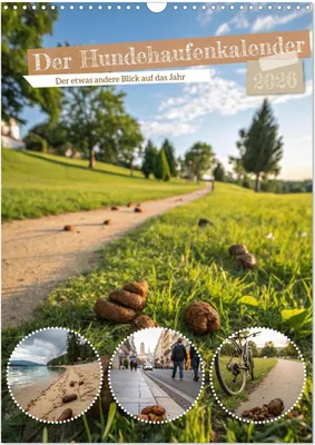 Produktbild von Der Hundehaufenkalender (Wandkalender 2026 DIN A3 hoch), CALVENDO Monatskalender
