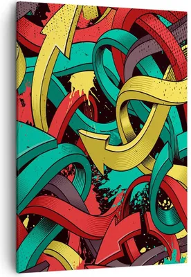Produktbild von Bild auf Leinwand - Leinwandbild - Einteilig - Abstraktion modern - 50x70cm - Wand Bild - Wanddeko - Wandbilder - Leinwanddruck - Wanddekoration - Leinwand bilder - Wandbild - PA50x70-3505
