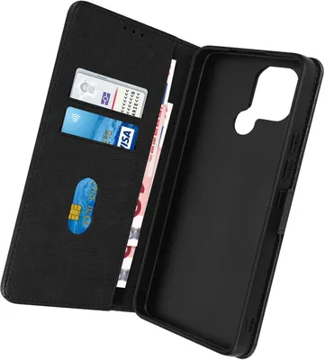 Immagine prodotto di Avizar, custodia in Pelle finta con funzione di supporto per Xiaomi Redmi A1 / A2, nero