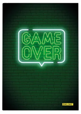 Produktbild von ONLINE Kladde Game Over dotted 96 Blatt DIN A5