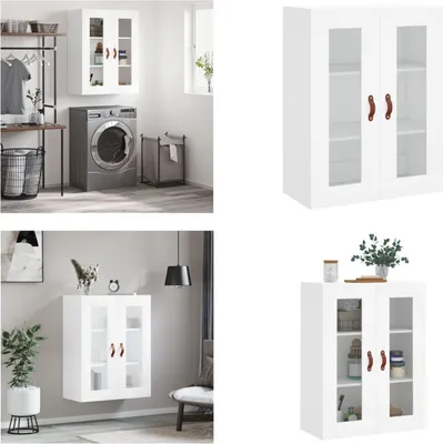 Produktbild von vidaXL Wandschrank Weiß 69,5x34x90 cm - Wandschrank - Wandschränke - Schrank - Lagerschrank