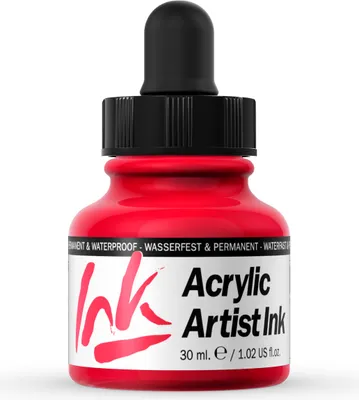 Acrylic Artist Inks Vallejo 60005 Crimson 30ml Airbrush Tinte