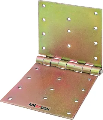Zdjęcie produktu dla KOTARBAU® Zawiasy 100x200 mm Walcowane Ocynkowane Wytrzymale Zawiasy do skrzyn Zawias do drzwi