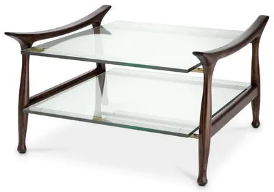 Produktbild von Casa Padrino Luxus Couchtisch Braun 74,5 x 75,5 x H. 46 cm