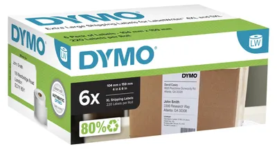 Productafbeelding van Dymo 2238107 DYMO LabelWriter verzendlabels, 102 x 210 mm, wit