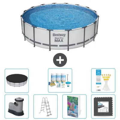 Produktbild von Bestway Steel Pro MAX Rund - 488x122 cm - 6-teilig S581