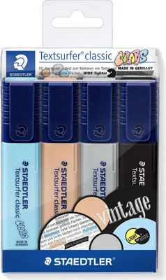 Obrázok produktu pre STAEDTLER® 364 CWP4 Zvýrazňovač Textsurfer, 4 ks, puzdro