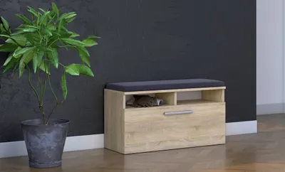 Obrázok produktu pre Kompaktná skriňa na topánky RIVA s posedením a úložným priestorom