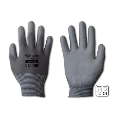 Produktbild von Bradas RWPGY10, Polyester, Polyurethan, Grau, Unisex, 1 Paar(e)