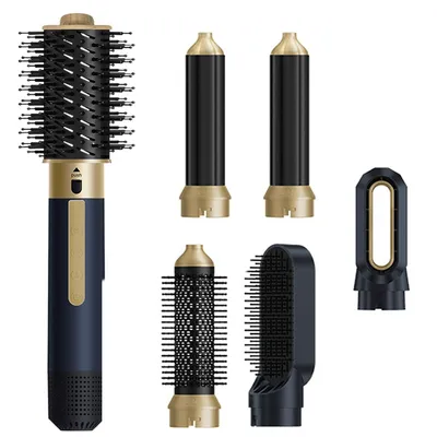 Produktbild von Multifunktionaler Hairstyler 6 in 1 Lockenstäbe set, automatisch, Warmluftbürste, Haarglätter Bürste und Föhn, 1350W,hohe Geschwindigkeit