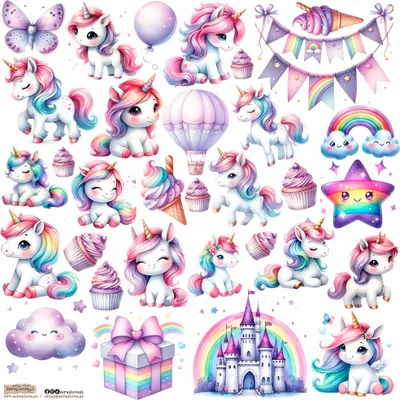Zdjęcie produktu dla Naklejki - ScrapLove - Unicorn 2