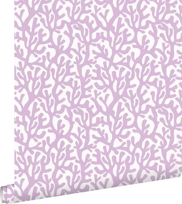 Immagine prodotto di ESTAhome carta da parati corallo viola e bianco 50 x 900 cm