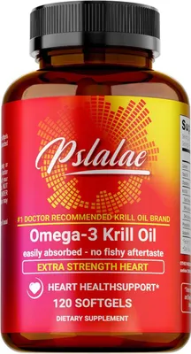 Produktbild von Omega-3 Krill Oil 500mg (120 Kapseln) Nahrungsergänzungsmittel, Knochen, Gelenke, Herz, Augen