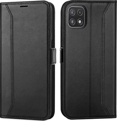 Immagine prodotto di Custodia per cellulare per Samsung Galaxy A22 5G cover flip case pieghevole cover protettiva, nero