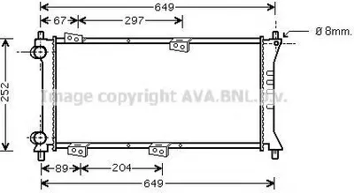 Produktbild von PRASCO FTA2258 Kühler Wasserkühler Motorkühler für FIAT Panda Schrägheck (141) Panda I Schrägheck Kastenwagen (141A)