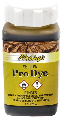Produktbild von Fiebings Profi Lederfarbe auf Alkoholbasis Gelb 118ml