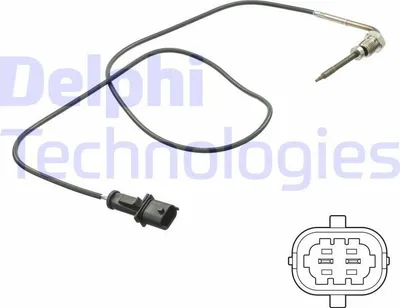 Produktbild von DELPHI TS30112 Abgastemperatursensor für FIAT CROMA (194) 895mm