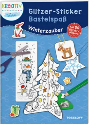 Produktbild von Glitzer-Sticker Bastelspaß. Winterzauber