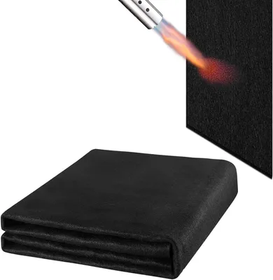 Produktbild von Feuerfeste Matte – Hitzebeständige Unterlage – Für den Brandschutz – Hitzebeständig bis 982 °C – 100 x 100 cm – Schwarz