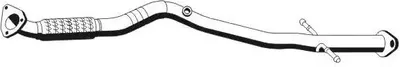 Produktbild von VEGAZ Abgasrohr Auspuffrohr für OPEL Astra J Sports Tourer (P10) Vorne OR-409