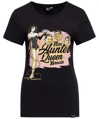 Produktbild von Queen Kerosin T-Shirt - Man Hunter Schwarz 3XL