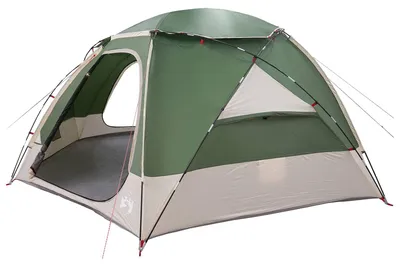 Image de Tente dôme vidaXL avec double toit amovible, verte, 8 personnes