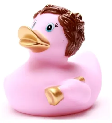 Produktbild von Engel Quietscheente - pink - Badeente - 9 cm - Geschenk für Gläubige