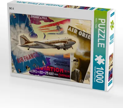 Produktbild von CALVENDO Puzzle DC-3 | 1000 Teile Lege-Größe 64x48cm Foto-Puzzle für glückliche Stunden
