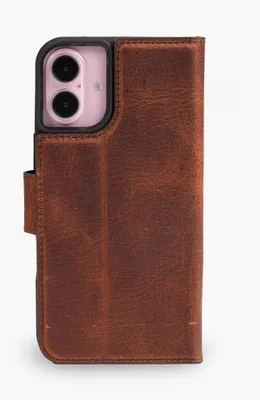 Produktbild von Wachikopa Lederhülle kompatibel mit iPhone 16 Plus mit Kartenfach