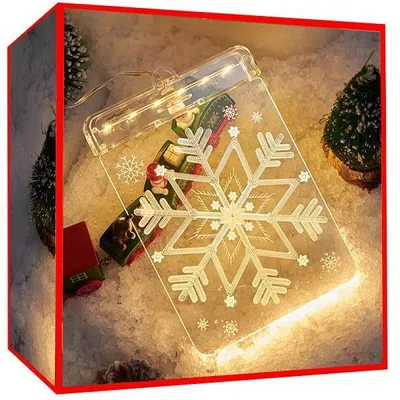 Obrázek produktu pro Verk 26014 Závěsná vánoční 3D LED dekorace svítící vločka