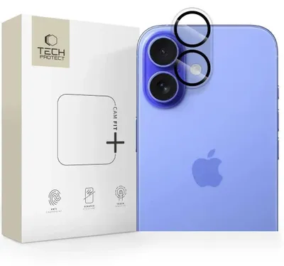 Image de Tech-Protect Cam Fit+ Camera Cover pour Iphone 17 - Clair