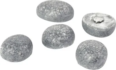 Produktbild von Stein Magnete im 5er Set aus grauen Kunstharz und Metall [TF0565B]