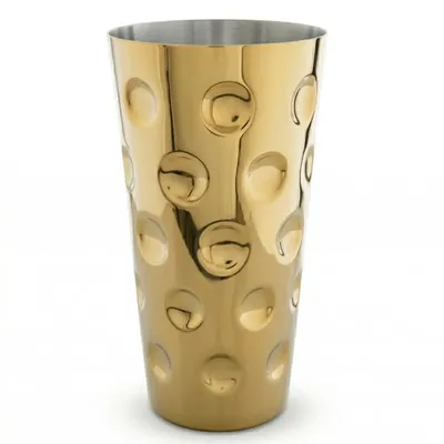 Produktbild von Metall Dubbebecher und Dubbeglas (Gold) 0,5 Liter - Pfälzer Gral Becher aus Edelstahl